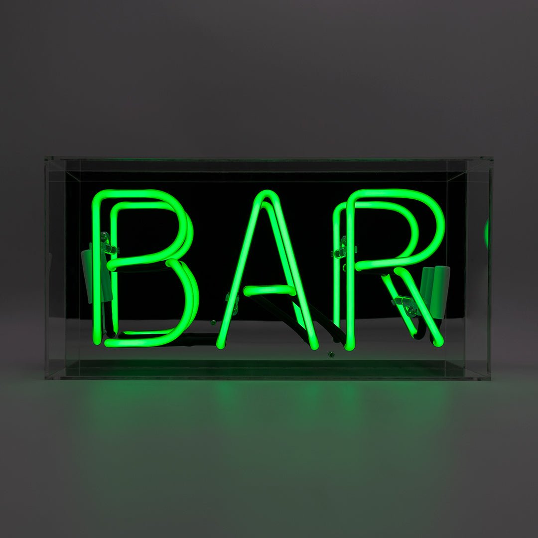 Glazen Neon Sign BAR - Kavel 84