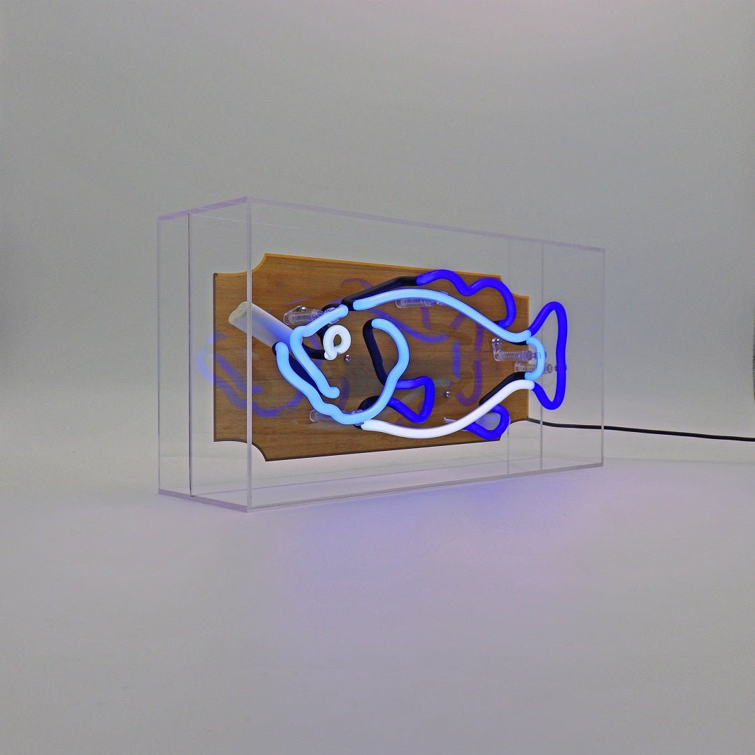 Glazen Neon Sign Fish - Kavel 84