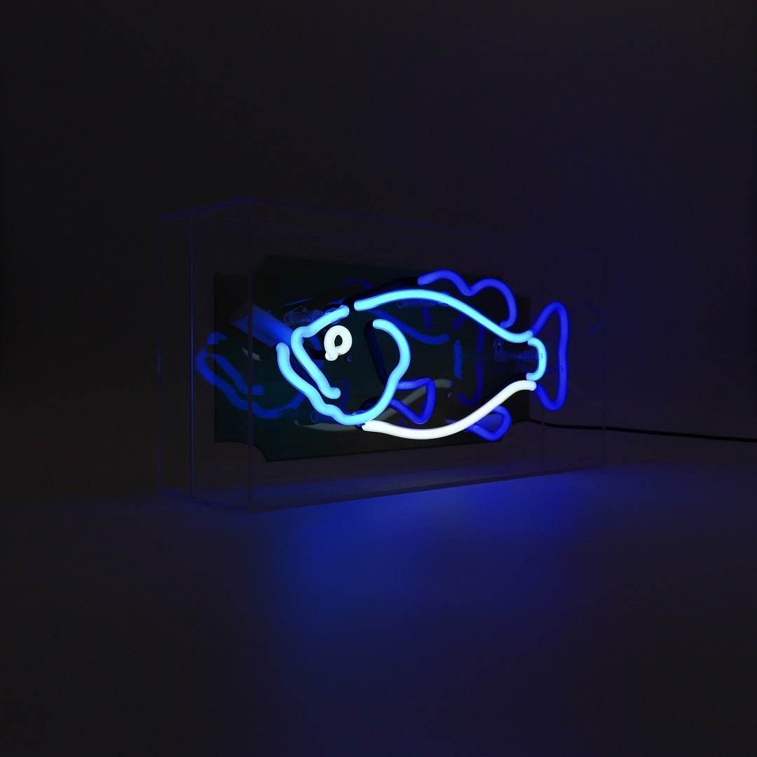Glazen Neon Sign Fish - Kavel 84