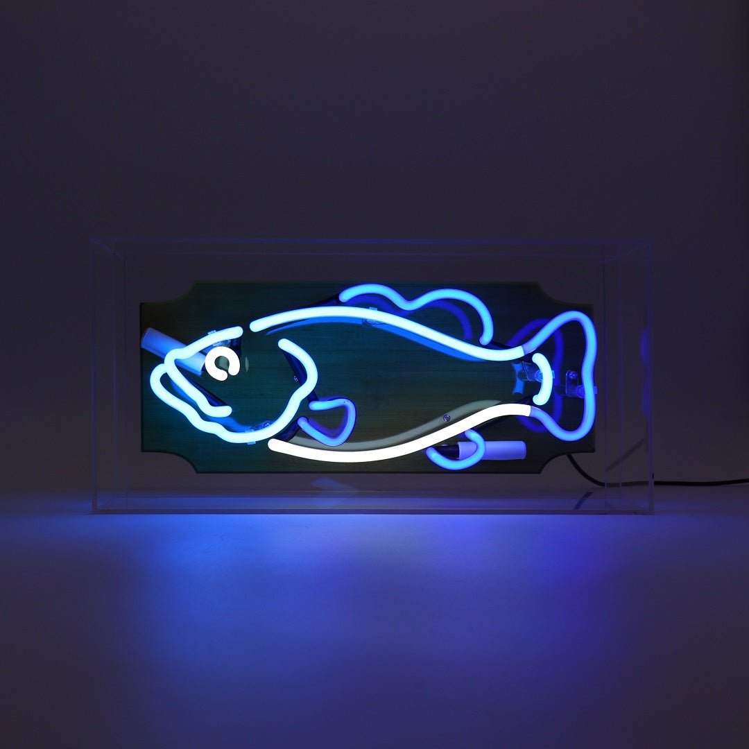 Glazen Neon Sign Fish - Kavel 84