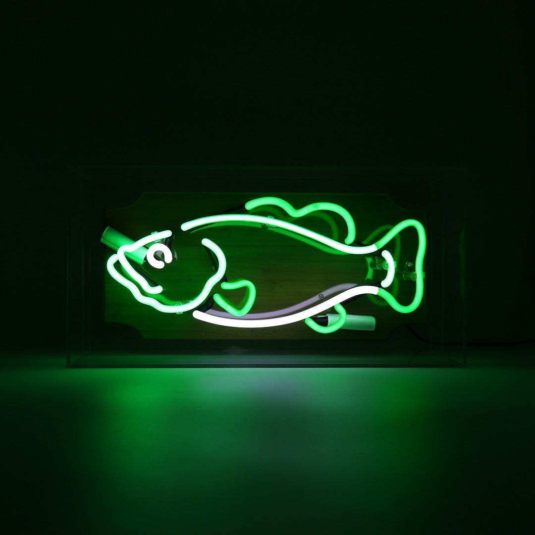Glazen Neon Sign Fish - Kavel 84