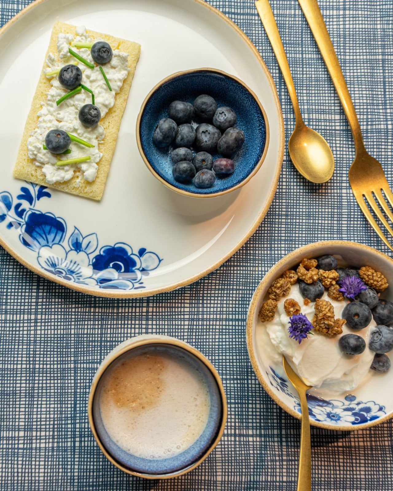 Heinen Delfts Blauw Blauw Bloesem bord - Kavel 84