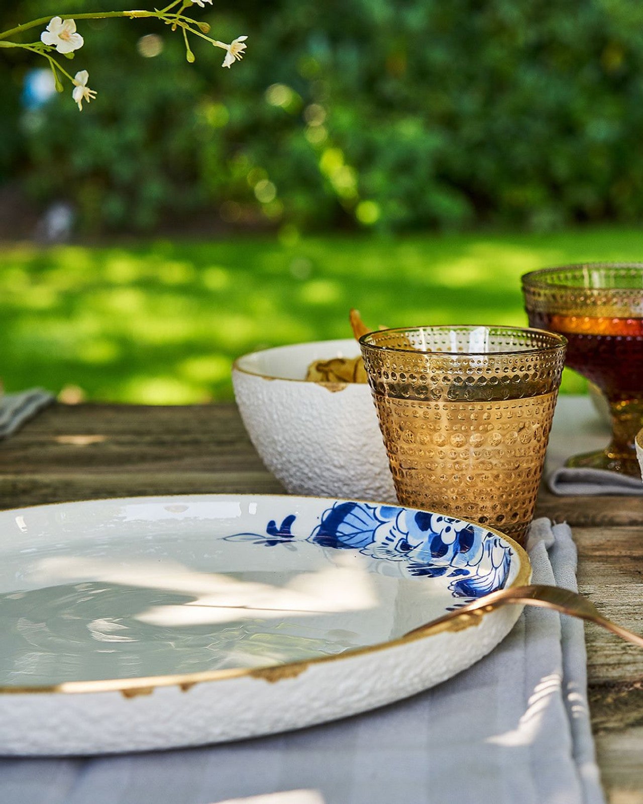 Heinen Delfts Blauw Blauw Bloesem bord - Kavel 84