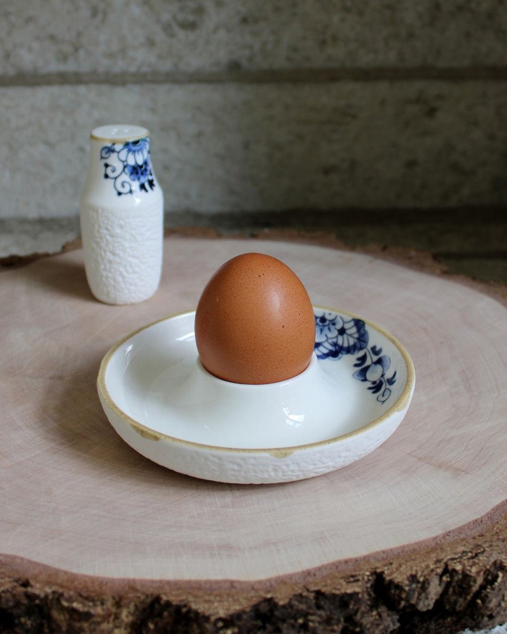 Heinen Delfts Blauw Blauw Bloesem eierdopje - Kavel 84