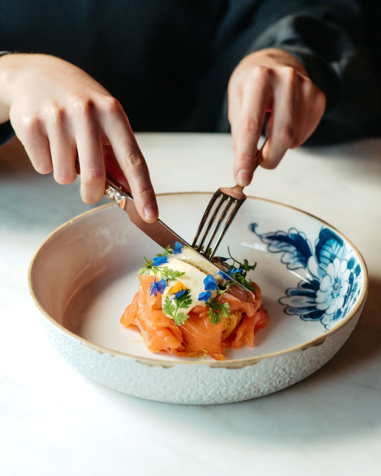 Heinen Delfts Blauw Blauw Bloesem bord - Kavel 84