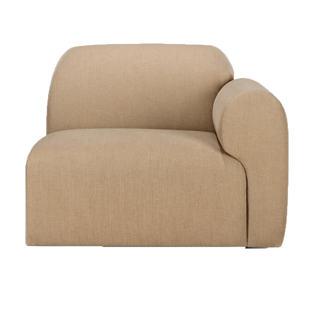 Ethnicraft Bulky modulaire sofa zitbank met linkerarm - Kavel 84