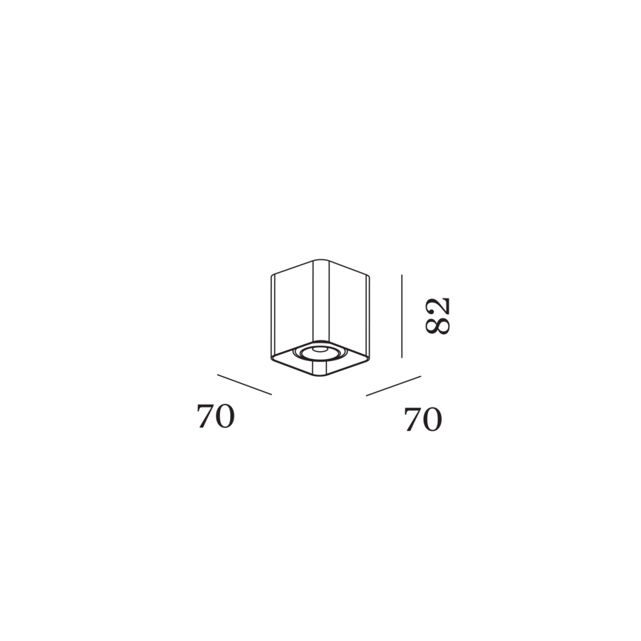 Wever & Ducré DOCUS mini opbouwspot