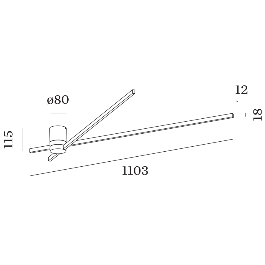 Wever & Ducré FIL spin wand - /plafondlamp - Kavel 84