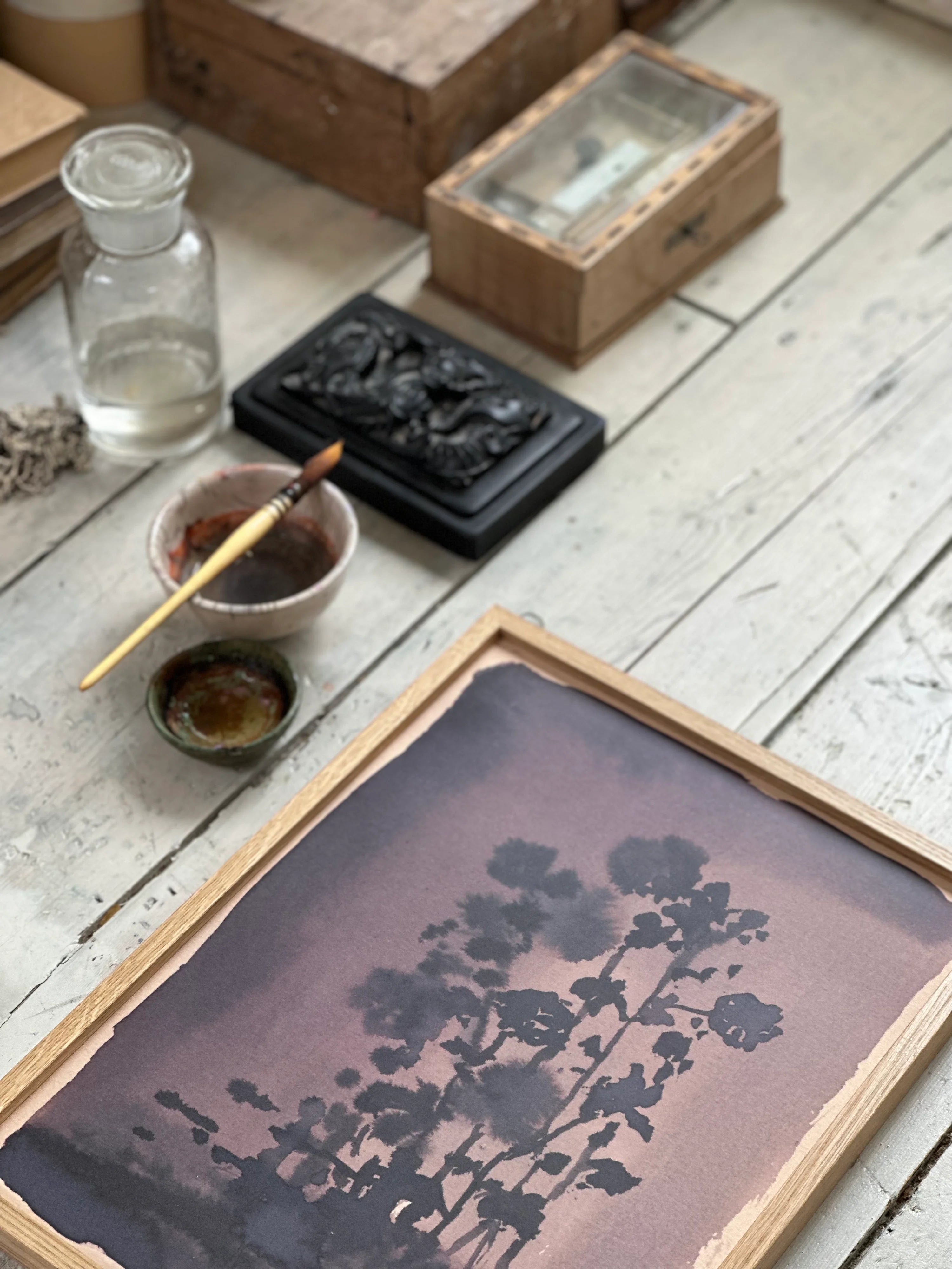 TinyStories Poster met Lijst - Chocolate Flowers