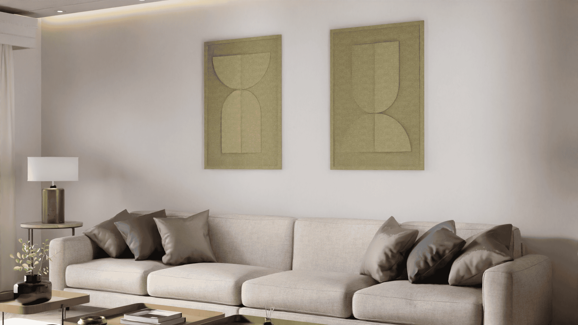 Tacito kunstwerk KW1 akoestisch wandpaneel