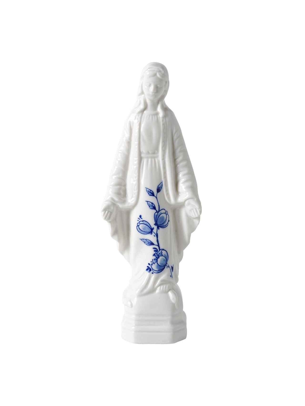 Heinen Delfts Blauw Decoratiebeeld Madonna