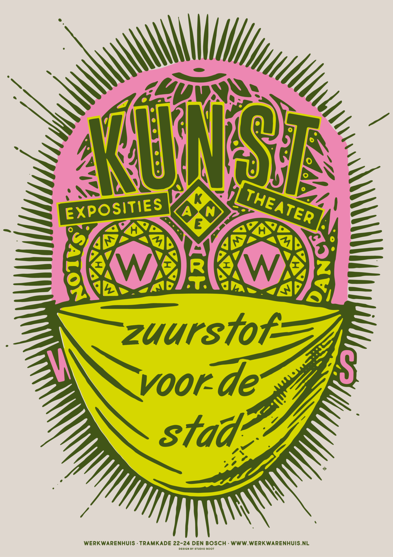 Studio Boot poster Kunst, zuurstof voor de stad