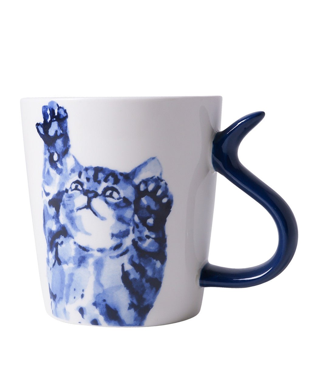 Heinen Delfts Blauw Mok Kattenstaart - Ontdekken - Kavel 84