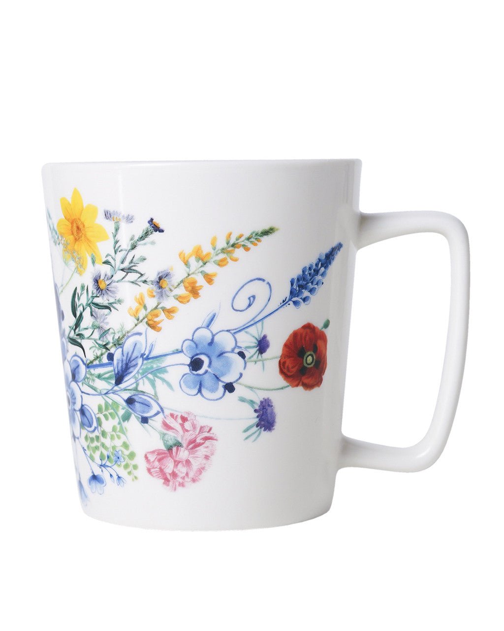 Heinen Delfts Blauw theemok Wildbloemen - Kavel 84