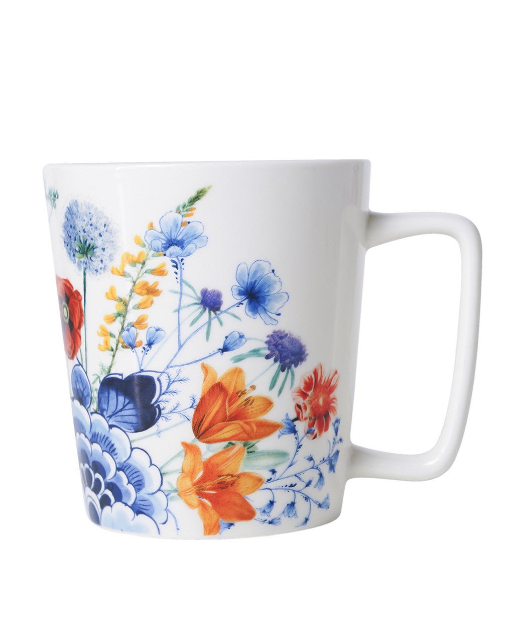 Heinen Delfts Blauw theemok Wildbloemen - Kavel 84