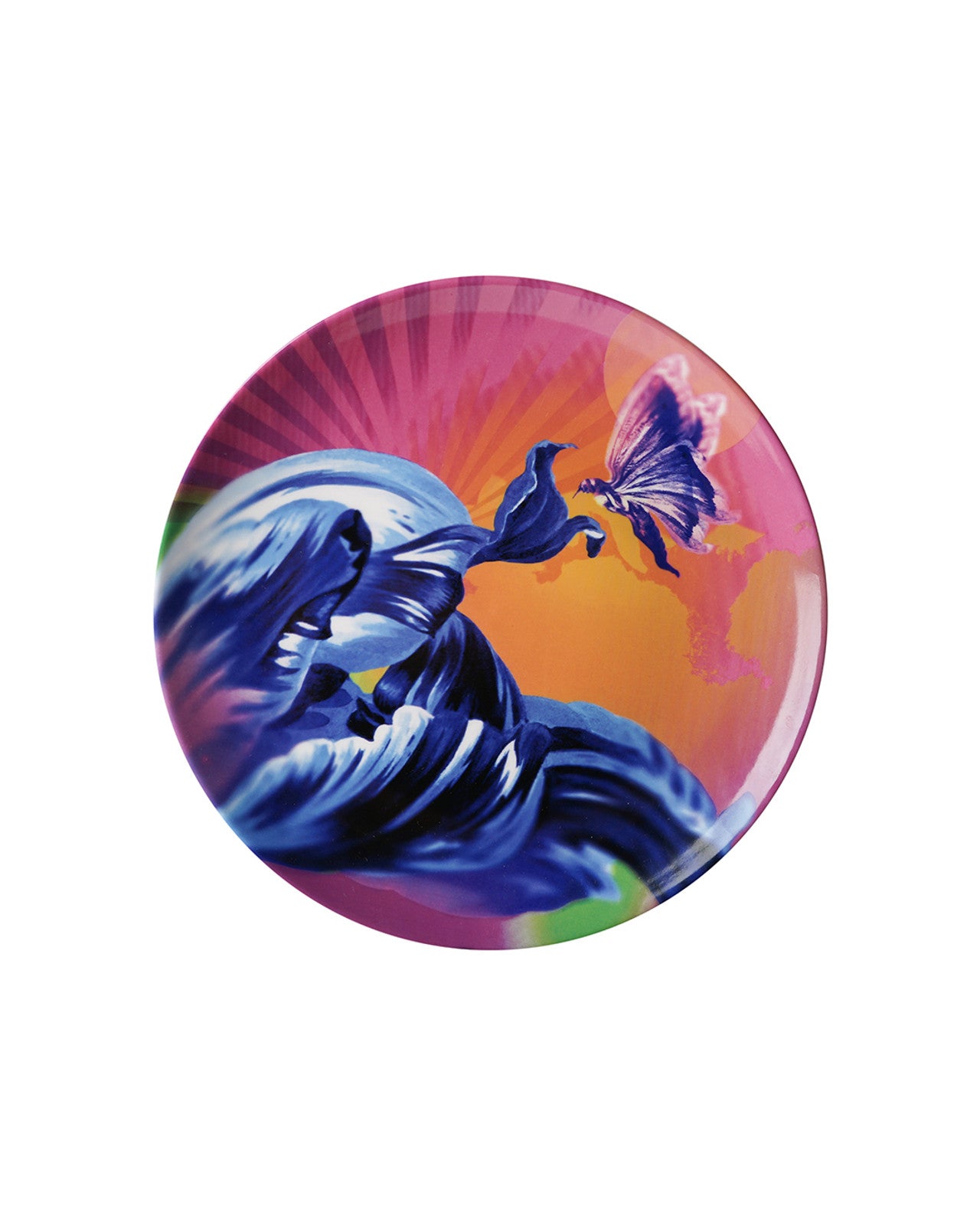 Heinen Delfts Blauw wandbord Color Pop - Tulp - Kavel 84