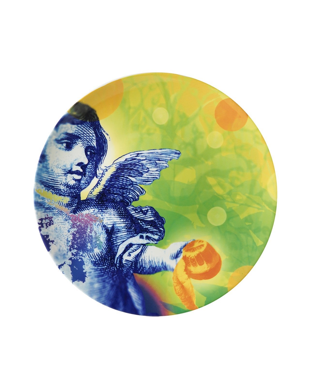 Heinen Delfts Blauw wandbord Color Pop - Engel - Kavel 84