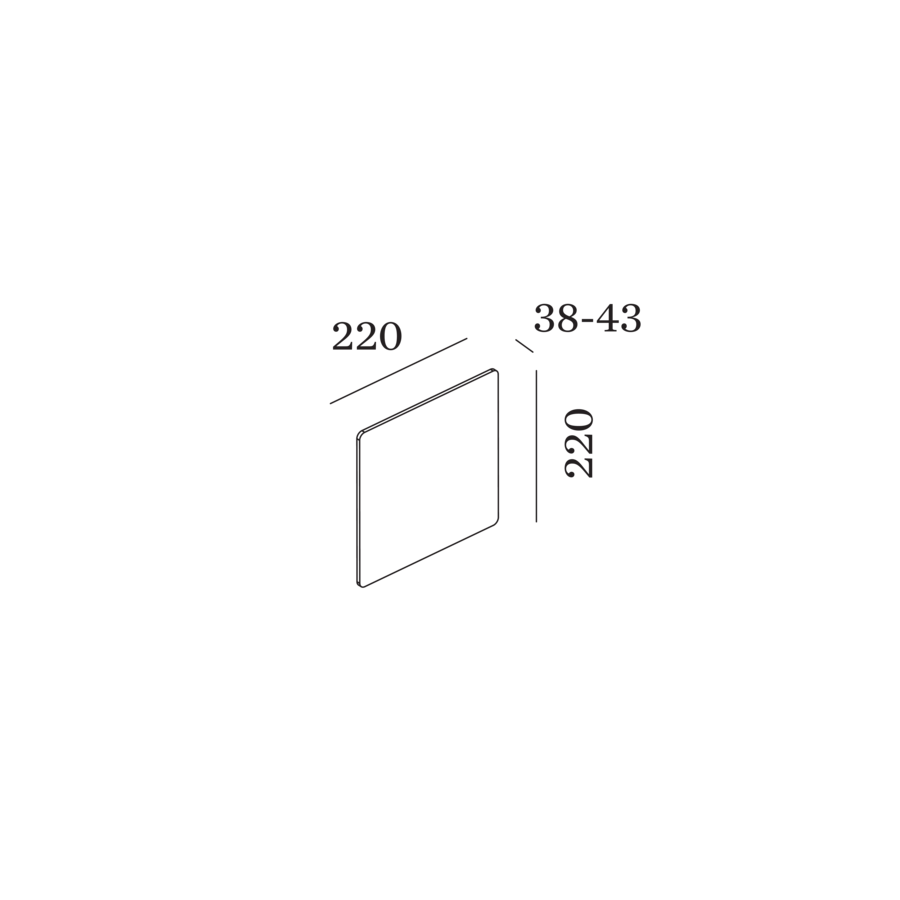 Wever & Ducré MILES carré wandlamp