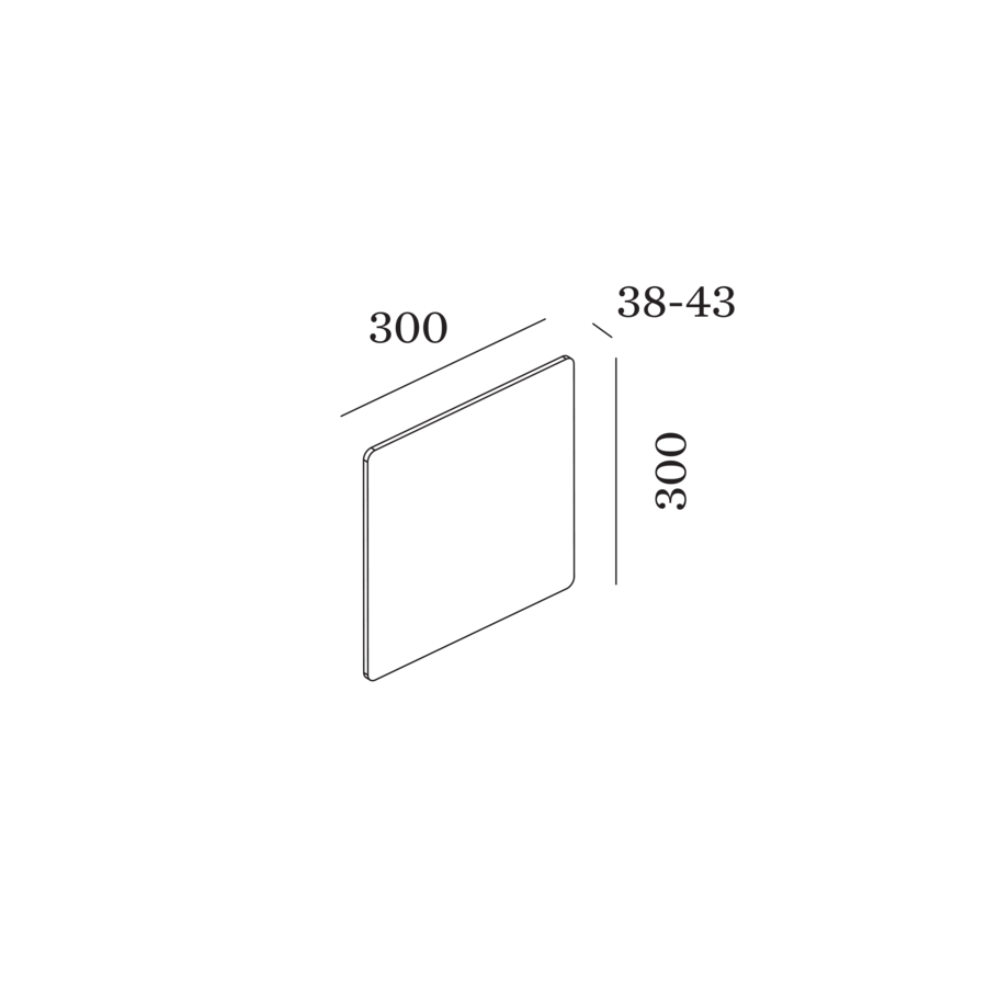 Wever & Ducré MILES carré wandlamp