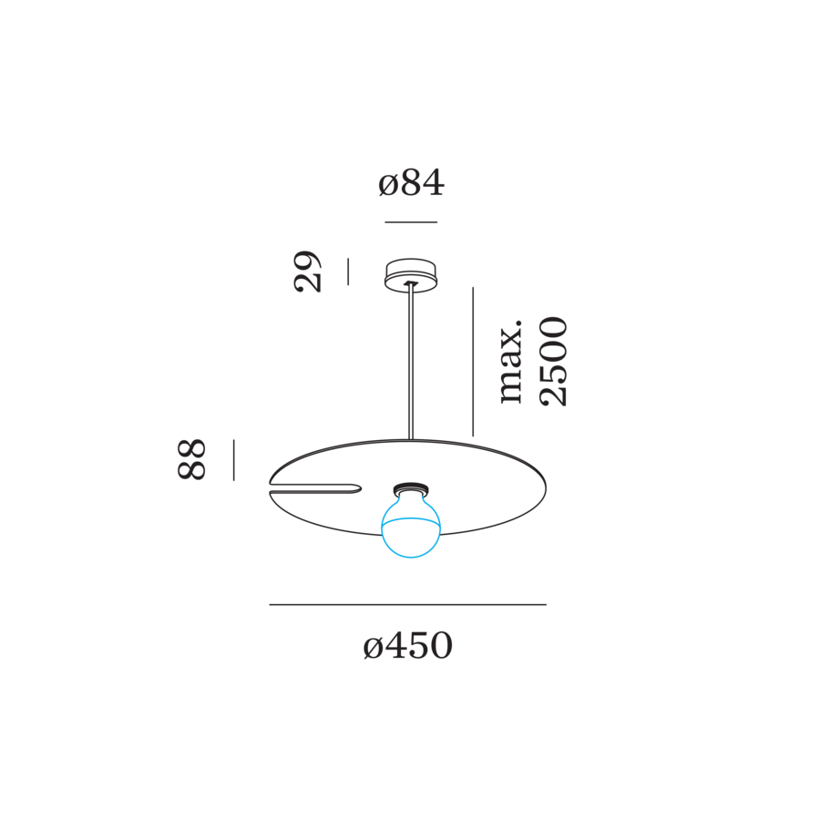 Wever & Ducré MIRRO hanglamp