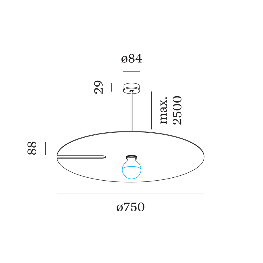 Wever & Ducré MIRRO hanglamp