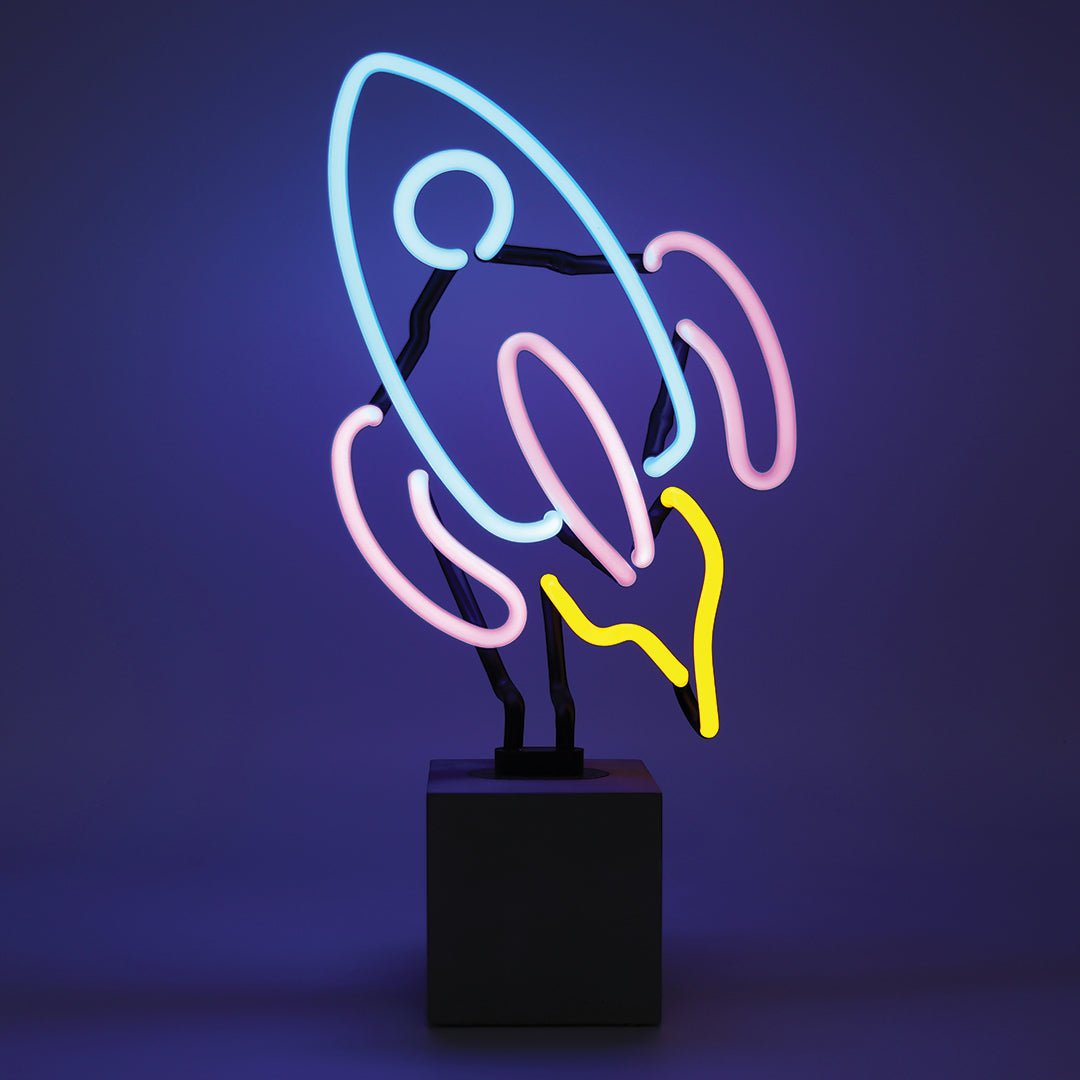 Glazen Neon Sign Rocket - Kavel 84