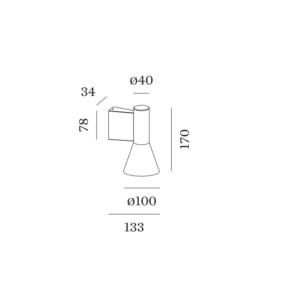 Wever & Ducré ODREY wandlamp