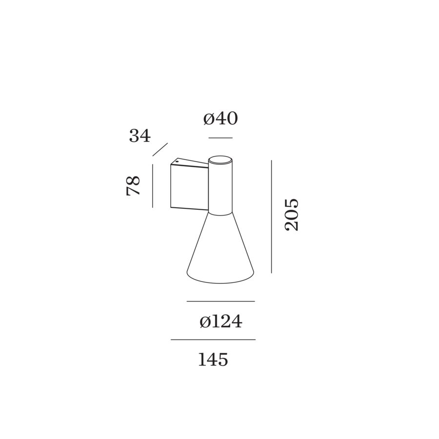 Wever & Ducré ODREY wandlamp
