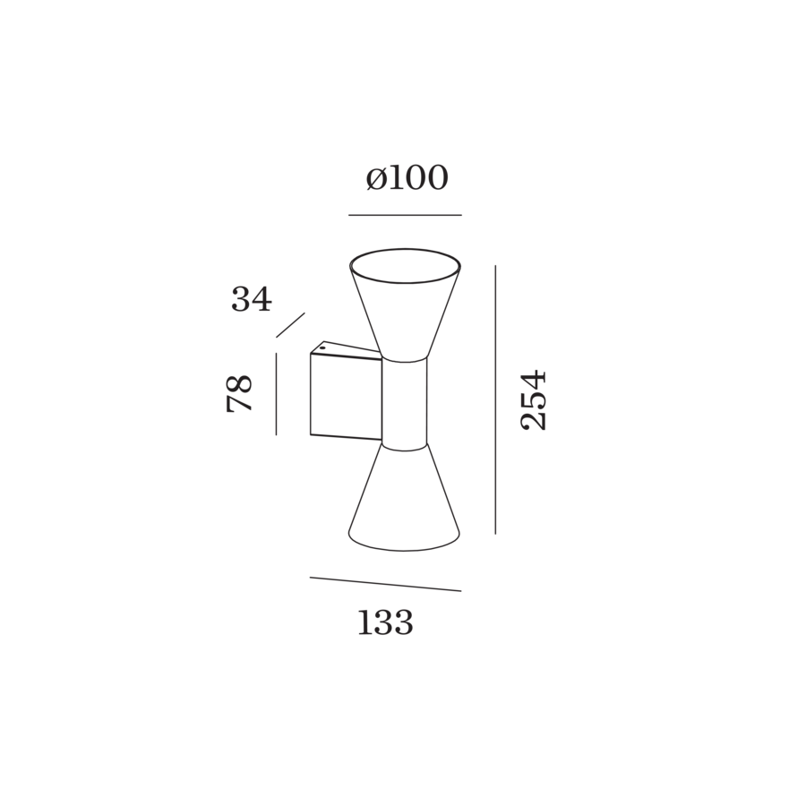 Wever & Ducré ODREY wandlamp
