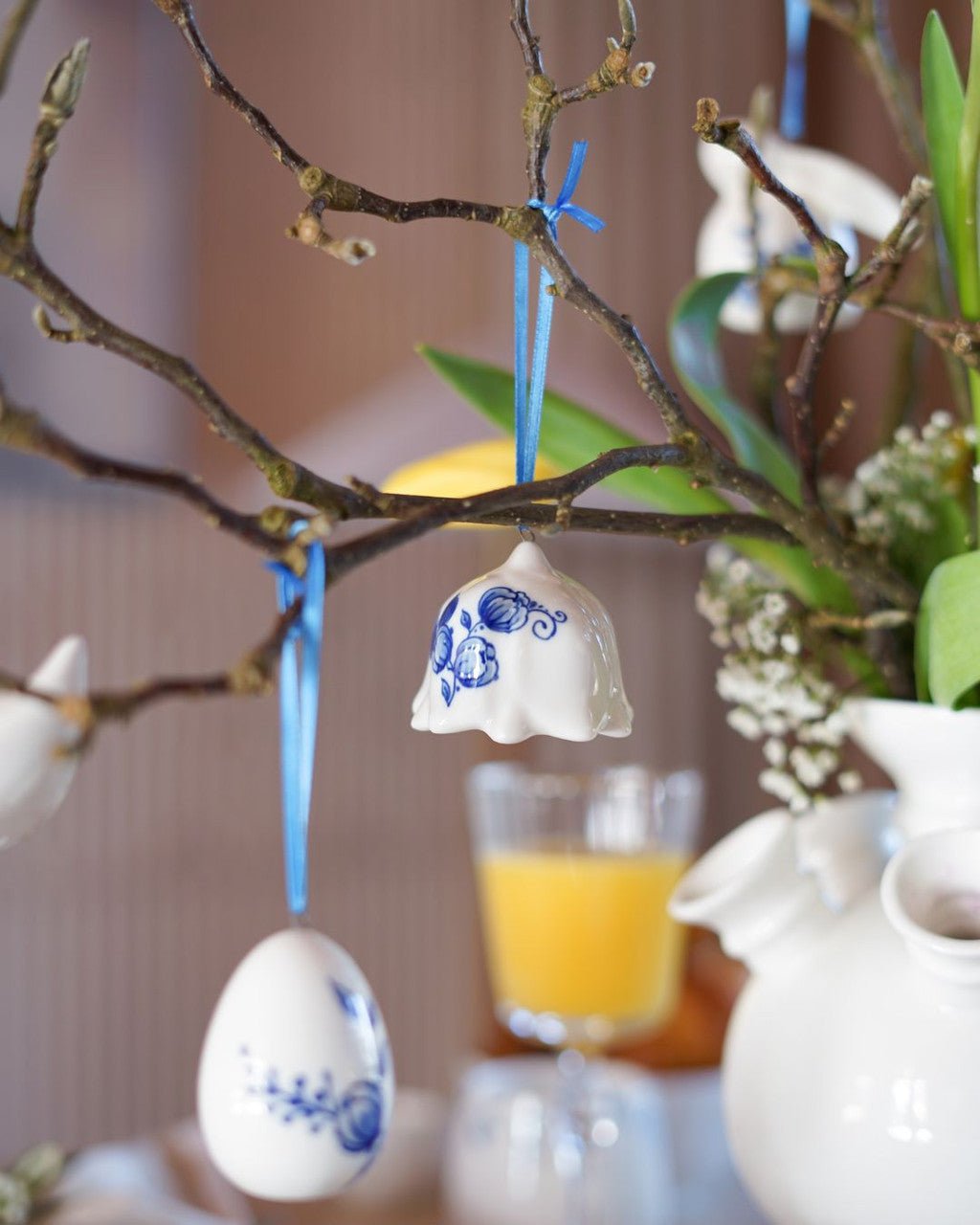 Heinen Delfts Blauw Paashangers - Kavel 84