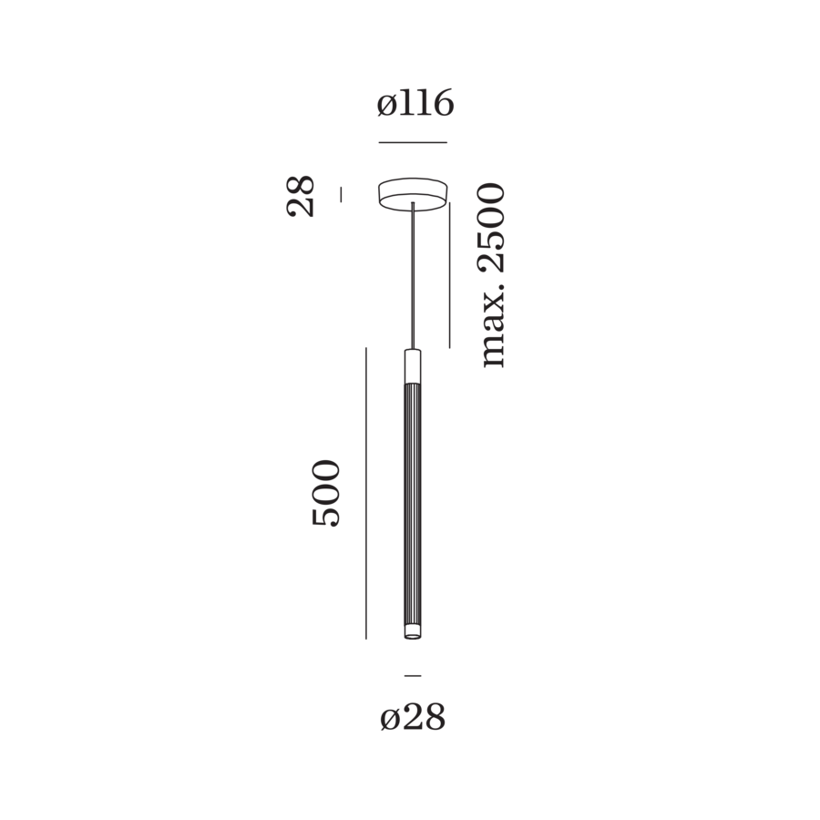 Wever & Ducré TRACE 1.1 hanglamp