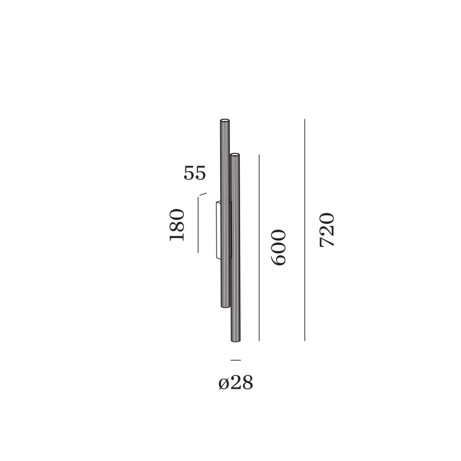 Wever & Ducré TRACE slim wandlamp - Kavel 84