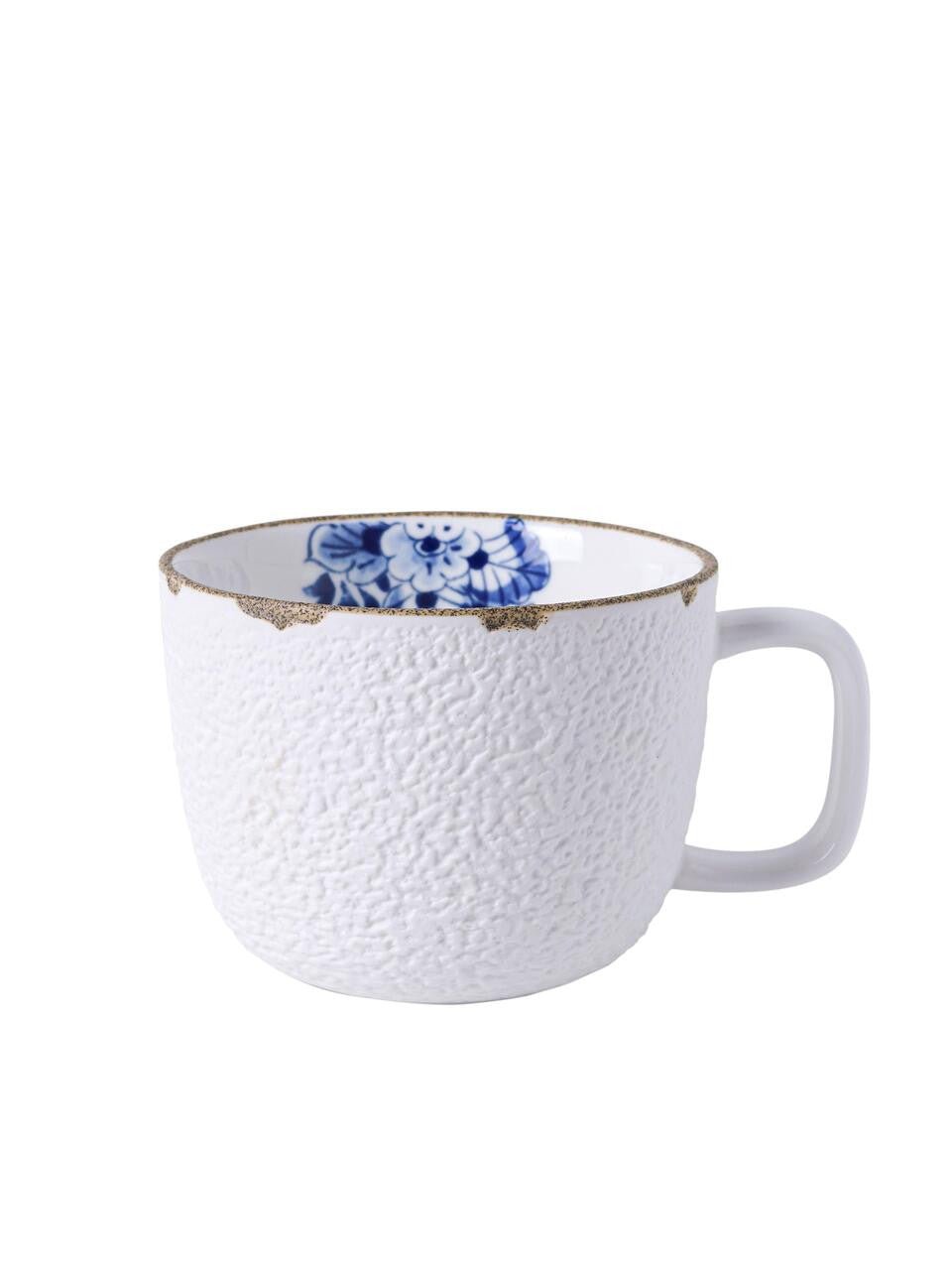 Heinen Delfts Blauw Blauw Bloesem mok met oor - Kavel 84