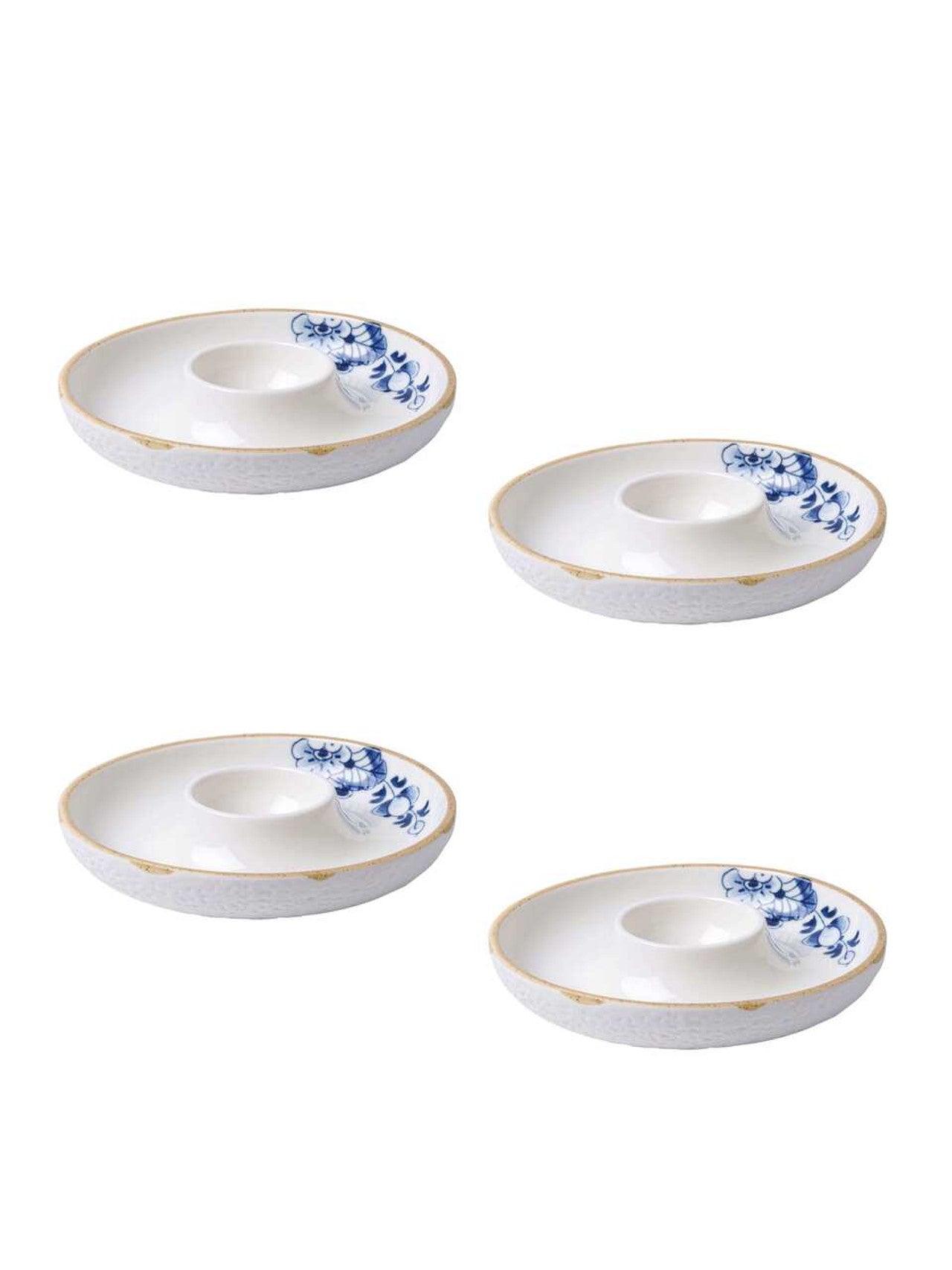 Heinen Delfts Blauw Blauw Bloesem eierdopjes set - Kavel 84