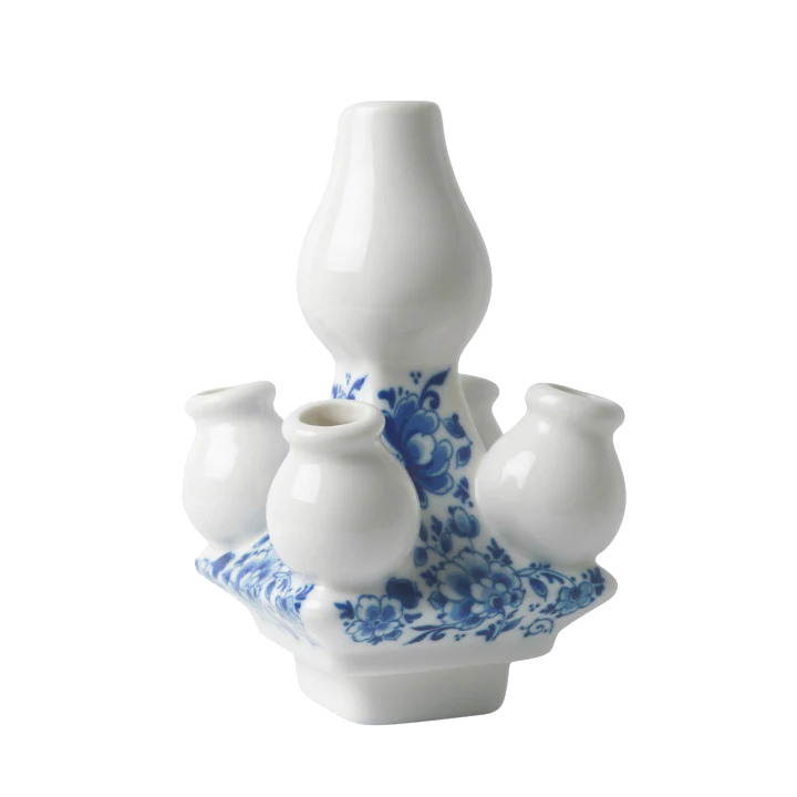 Heinen Delfts Blauw Tulpenvaas Stapelgekte