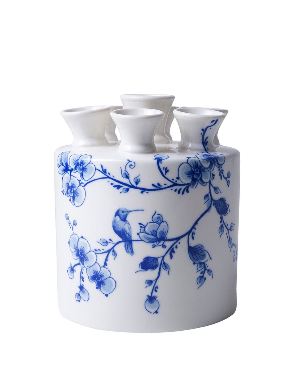 Heinen Delfts Blauw Tulpenvaas cilinder - Kavel 84