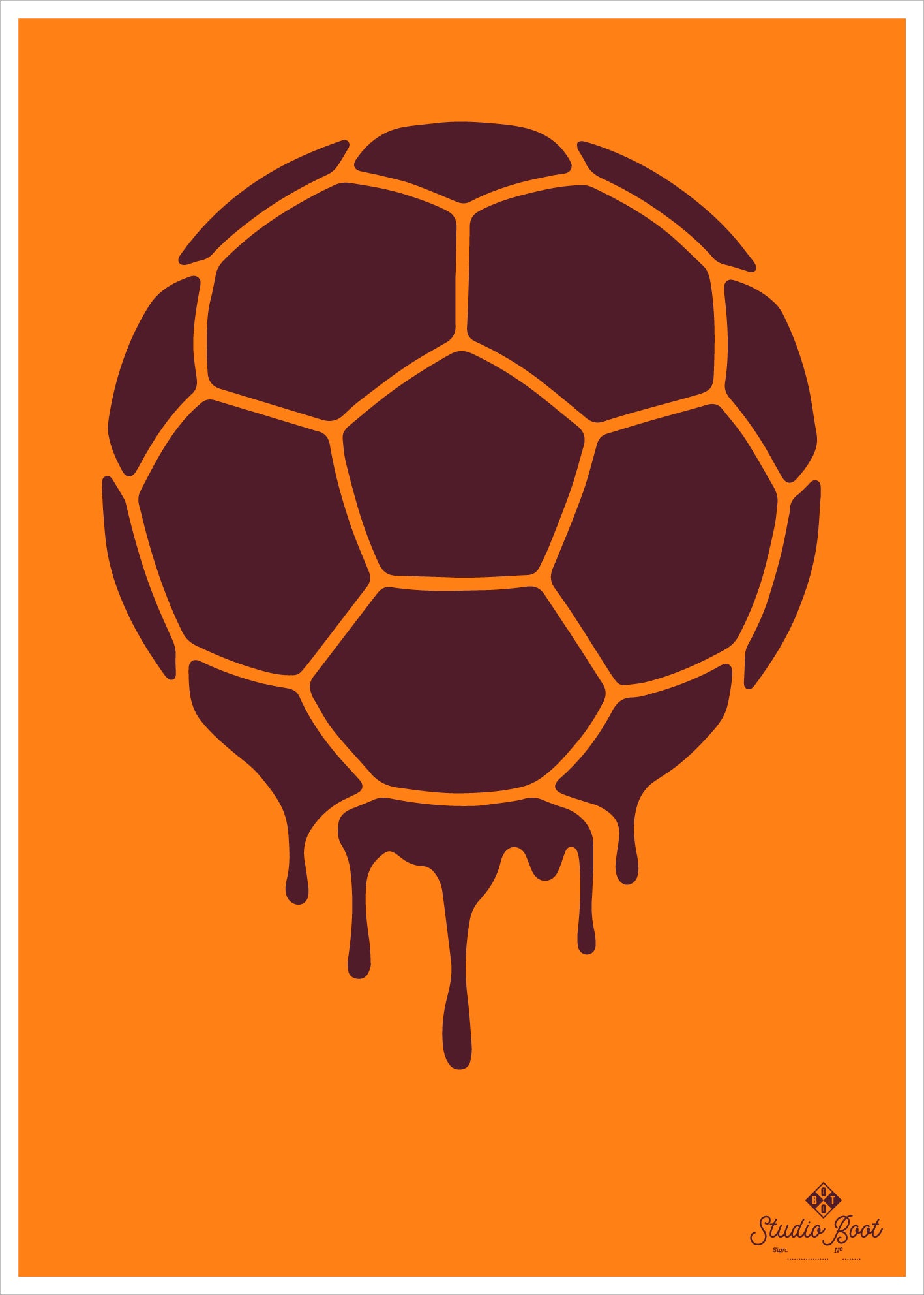 Studio Boot poster Voetbal