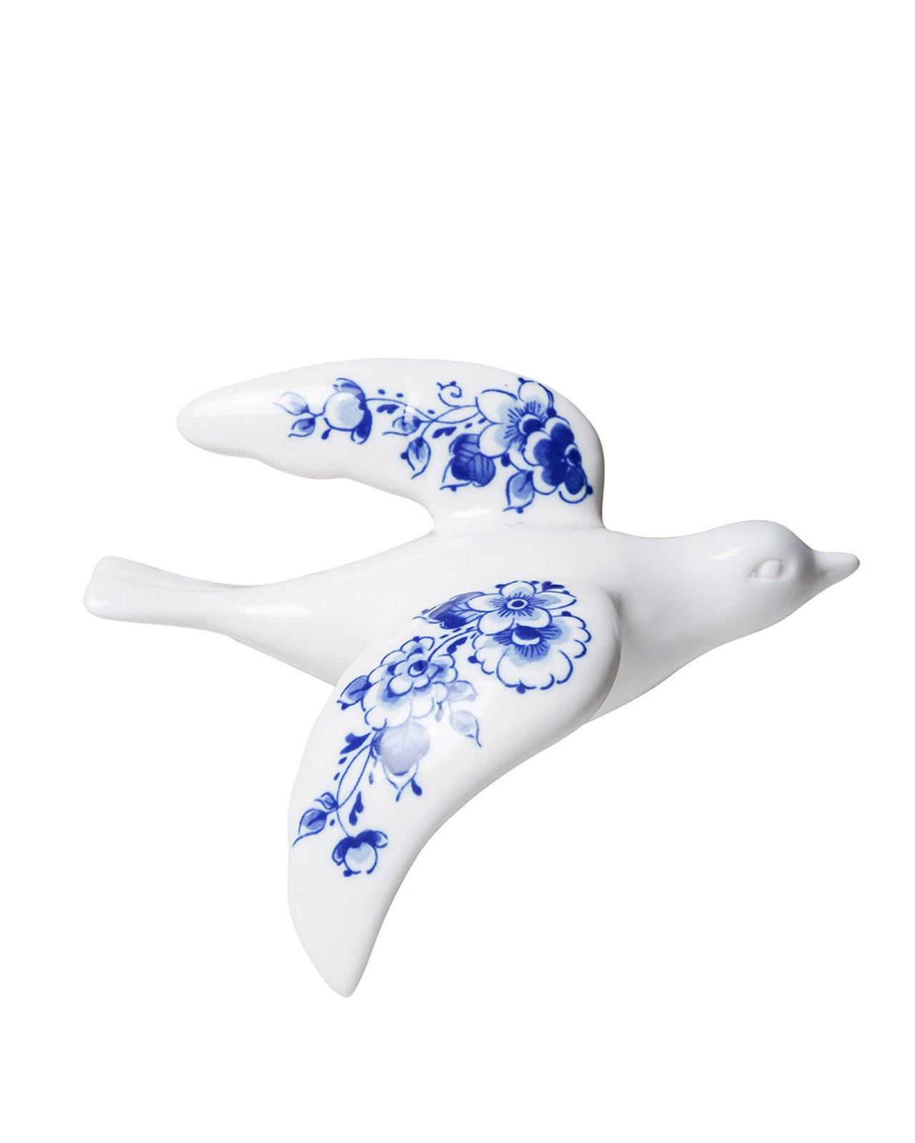 Heinen Delfts Blauw wandvogel Delfts Blauw