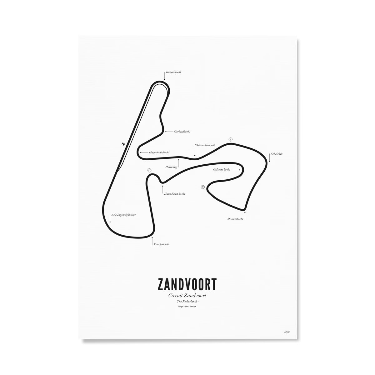 WIJCK. Poster Circuit Zandvoort