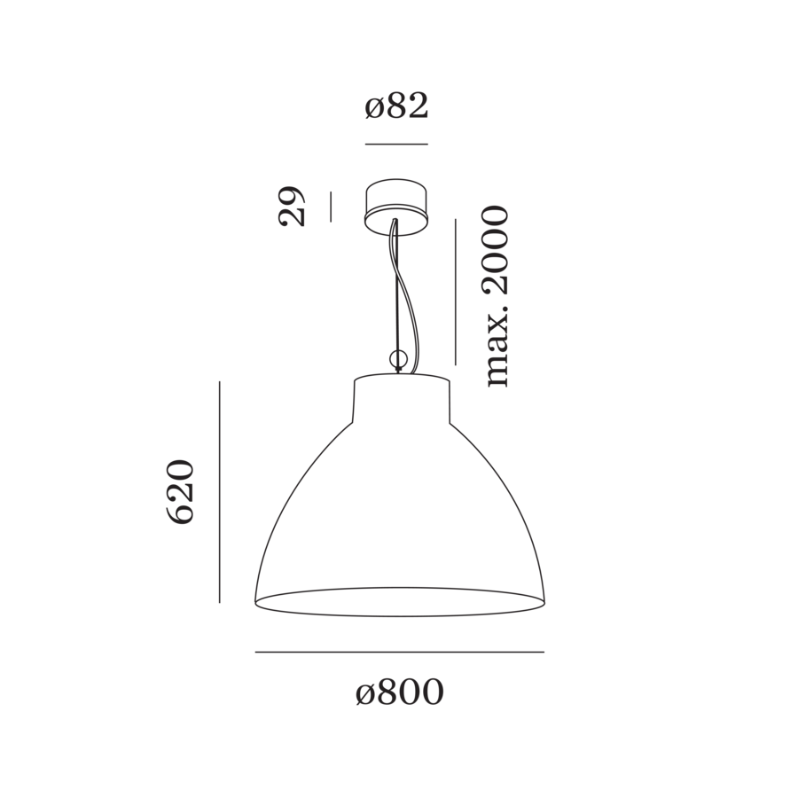 Wever & Ducré BISHOP hanglamp