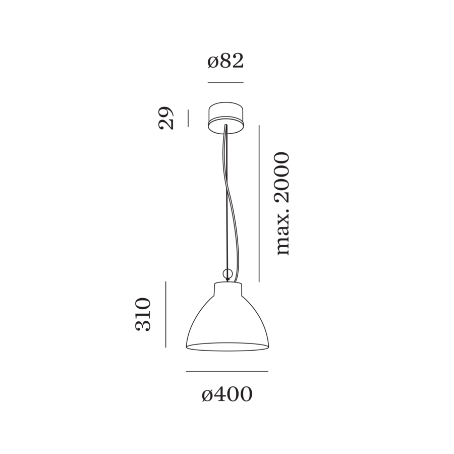 Wever & Ducré BISHOP hanglamp