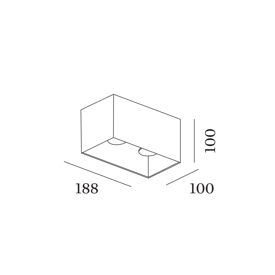 Wever & Ducré BOX opbouwspot