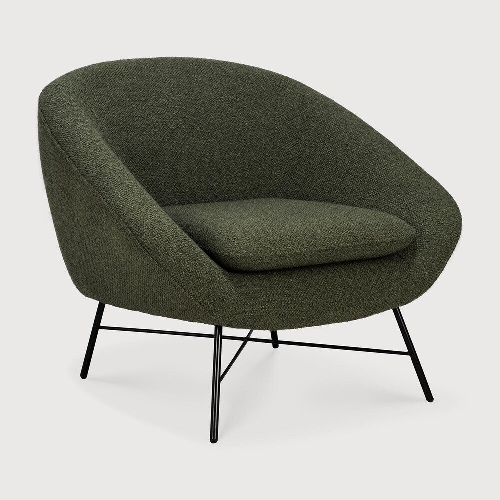 ethnicraft barrow loungestoel pine green