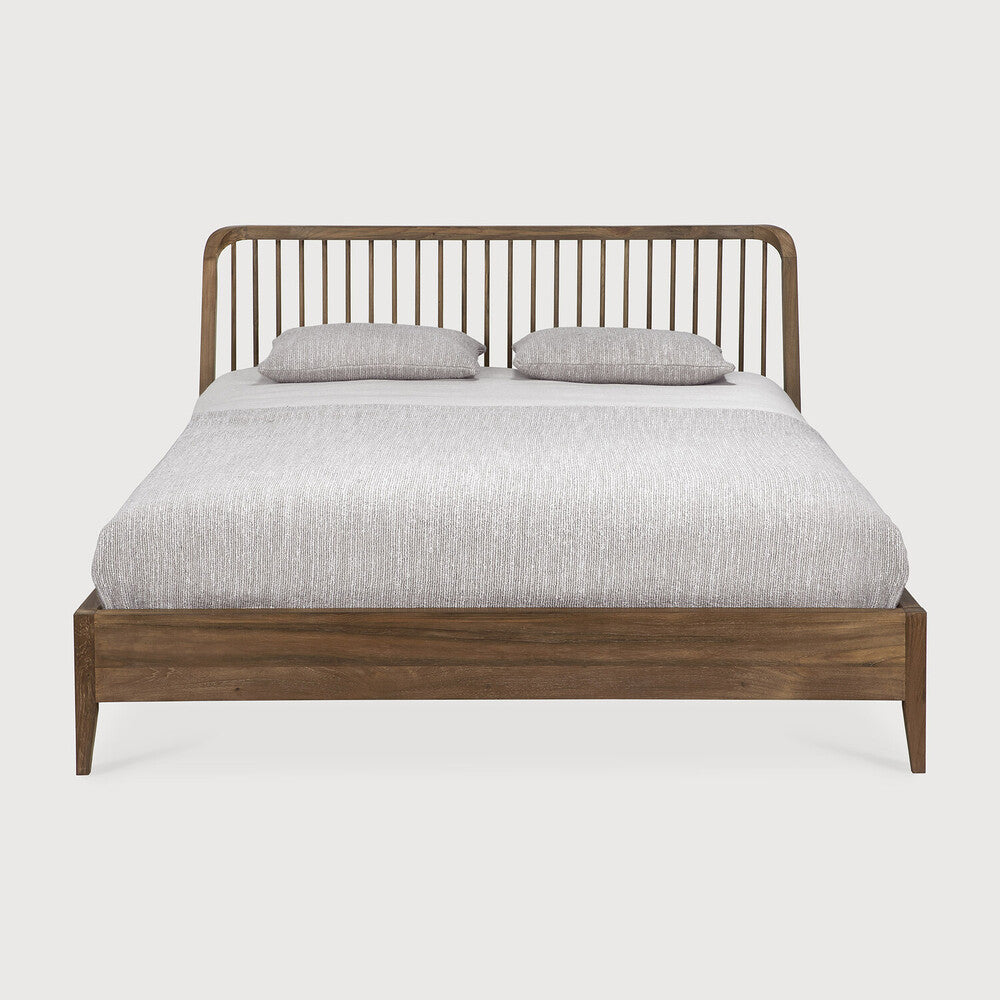 ethnicraft spindle bed teak vooraanzicht