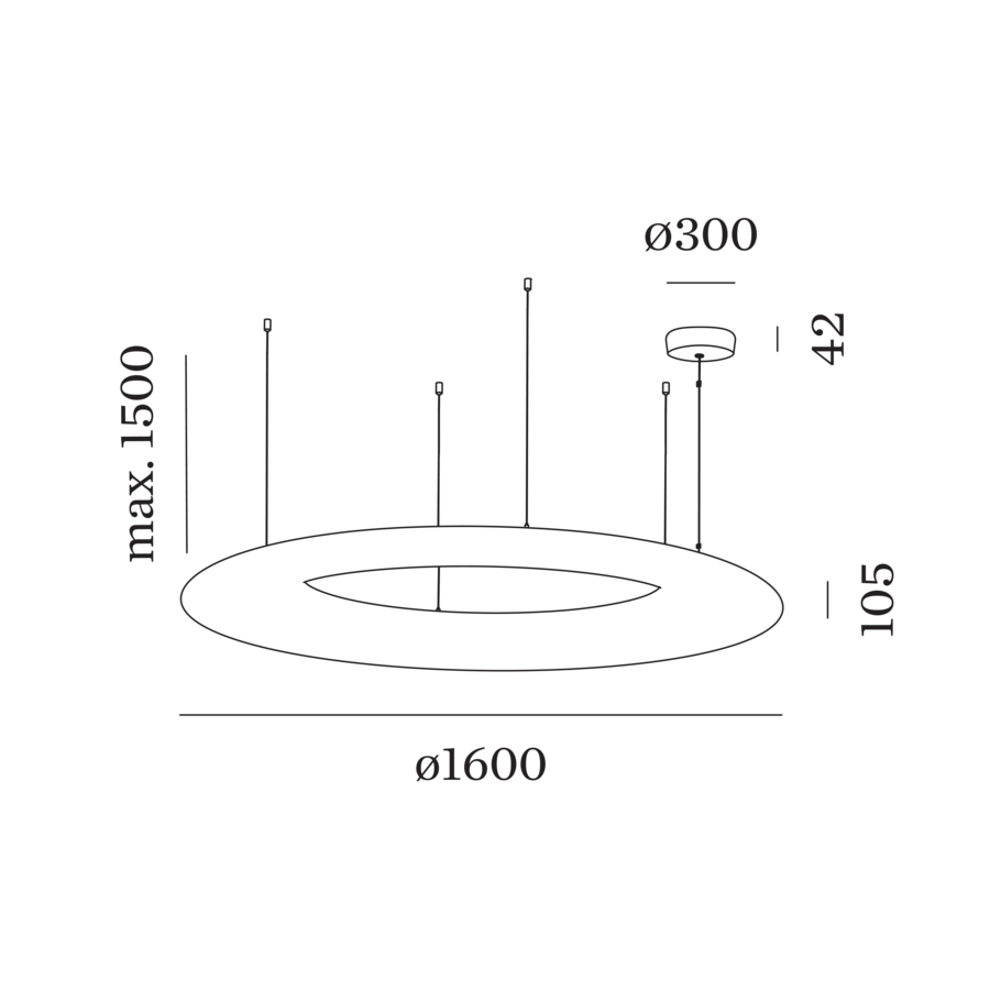 Wever & Ducré GIGANT hanglamp - Kavel 84