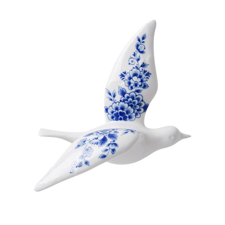 heinen delfts blauw wandvogel delfts blauw