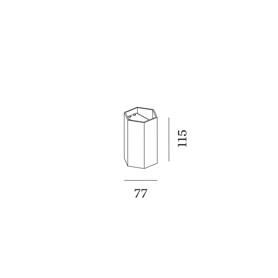 Wever & Ducré HEXO mini wandlamp