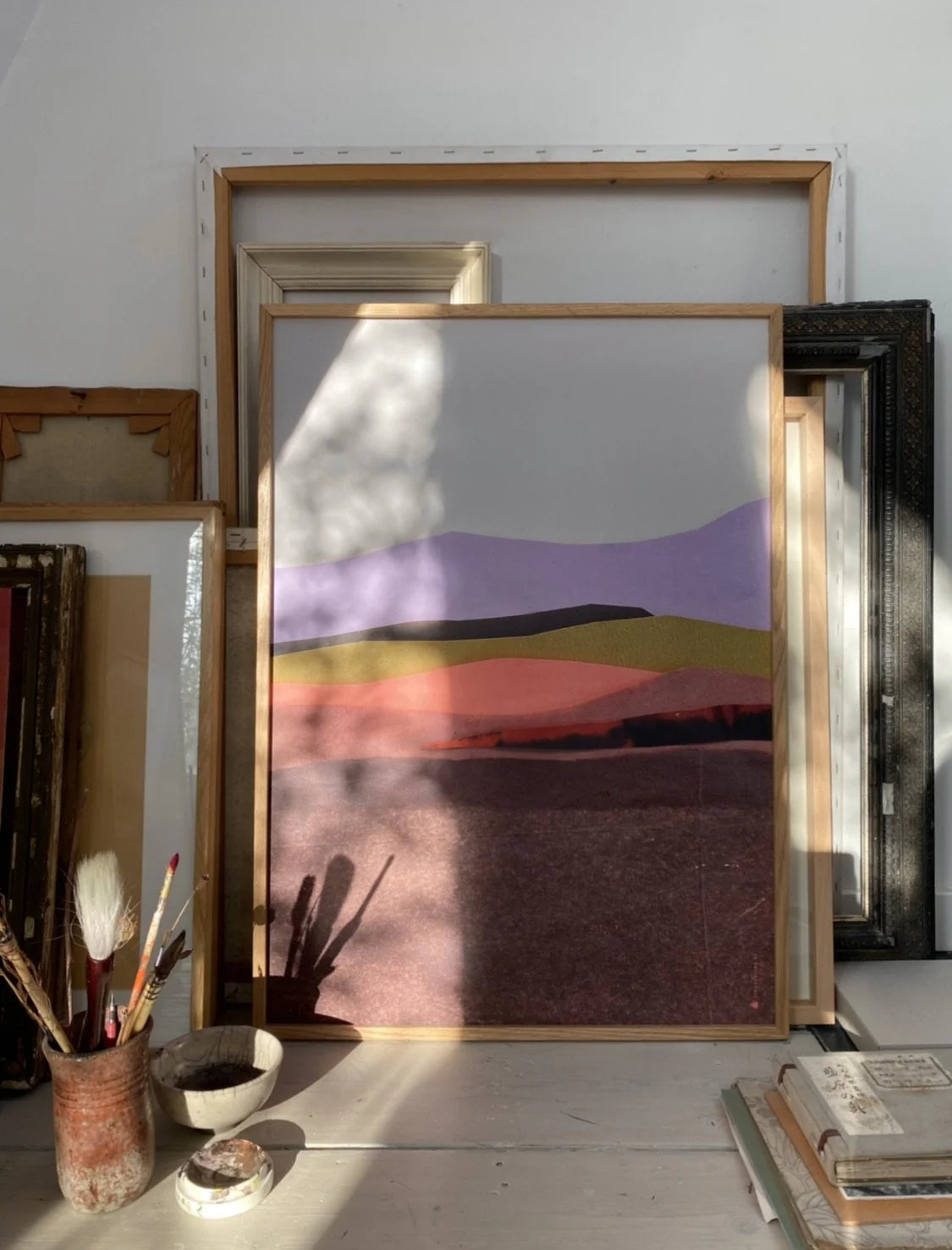 TinyStories Poster met Lijst - Coral & Chocolate