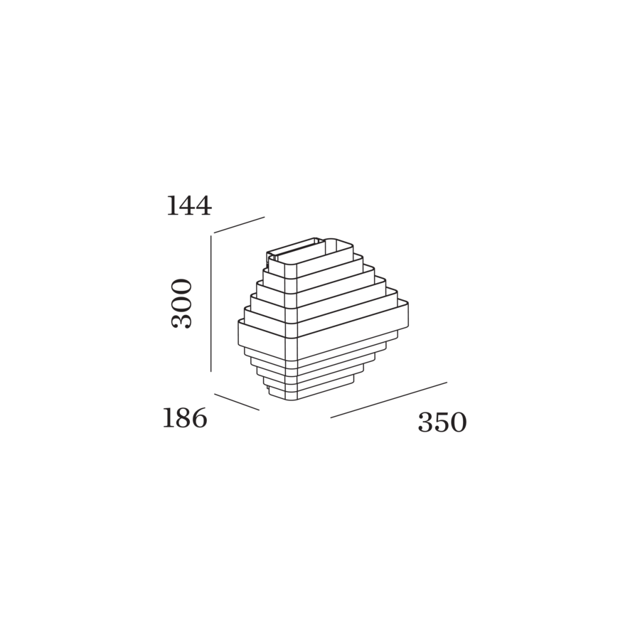 Wever & Ducré J.J.W. wandlamp - Kavel 84