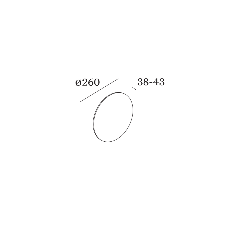 Wever & Ducré MILES round wandlamp